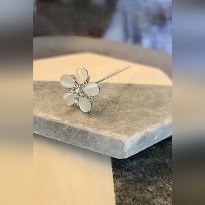 Flower Diamond Style Hair Pin - Weddings/Prom  Updos